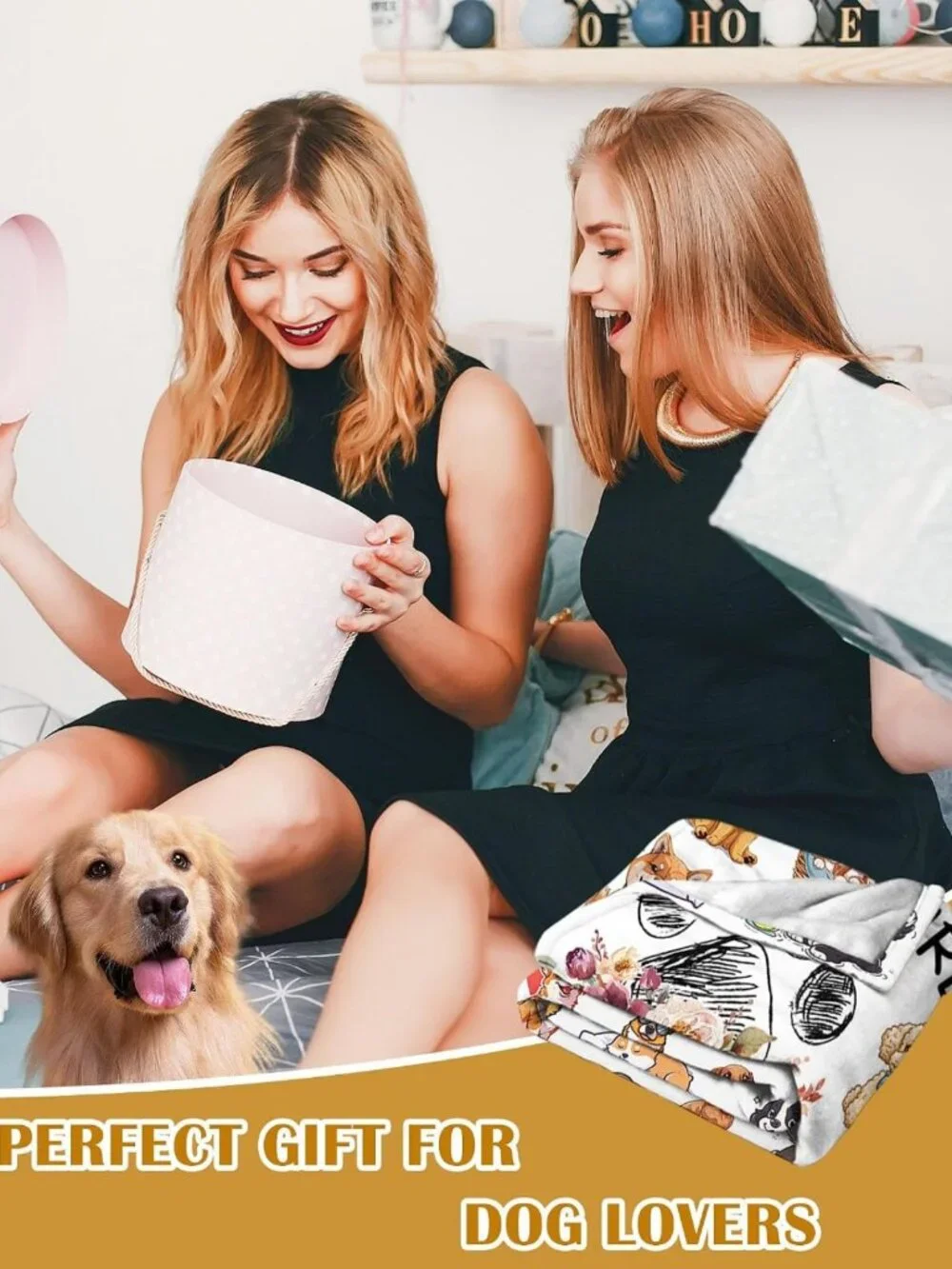 Cozy Dog Lover Blanket for Women & Kids, Perfect Gift for Dog Enthusiasts 40